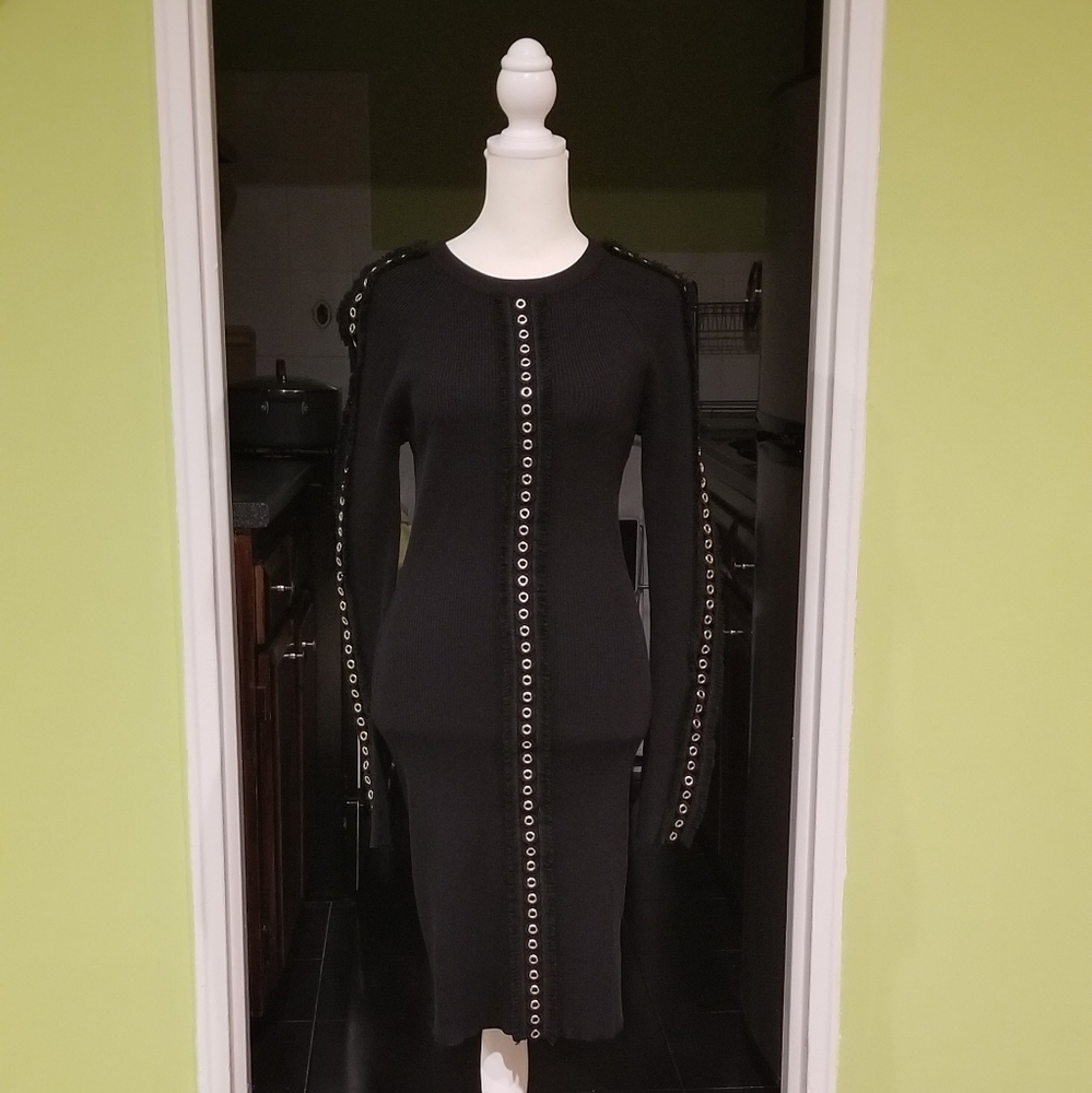 NWT Form Fitting Midi Sweater Dress - Picture 1 of 3